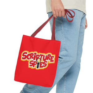 Scripture Spies Tote Bag