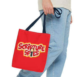 Scripture Spies Tote Bag