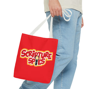 Scripture Spies Tote Bag