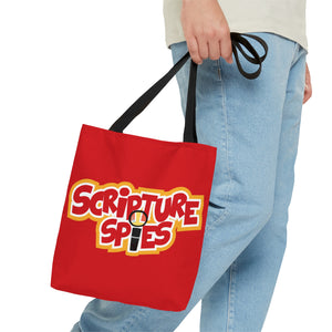 Scripture Spies Tote Bag