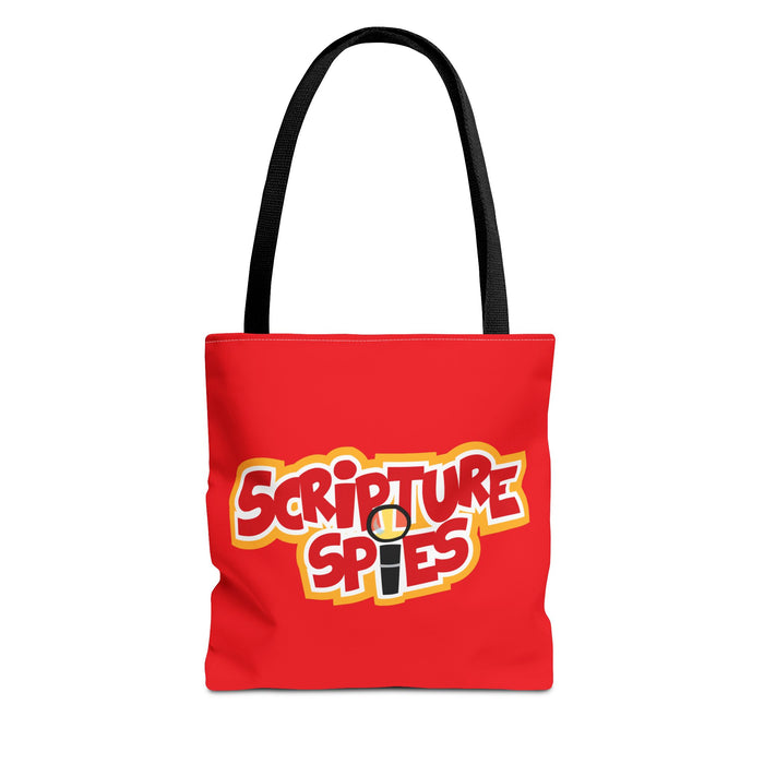 Scripture Spies Tote Bag